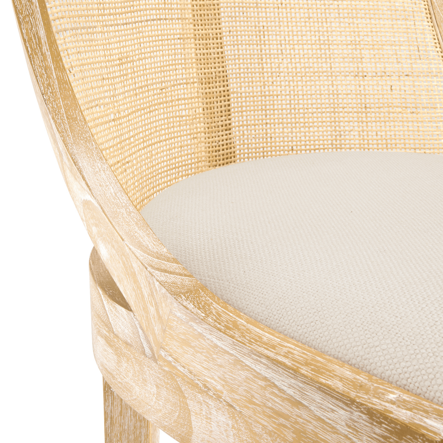 Solid Oak Caned Monaco Armchair in Natural Finish