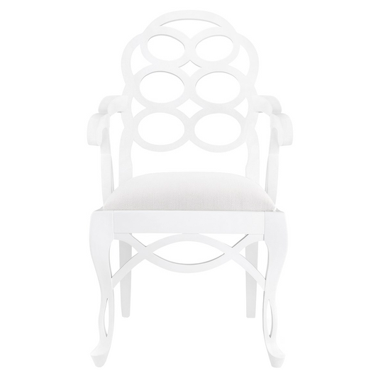 Loop Armchair in Eggshell White