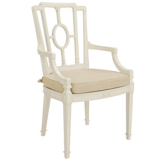 Nora Carved Dining Arm Chair