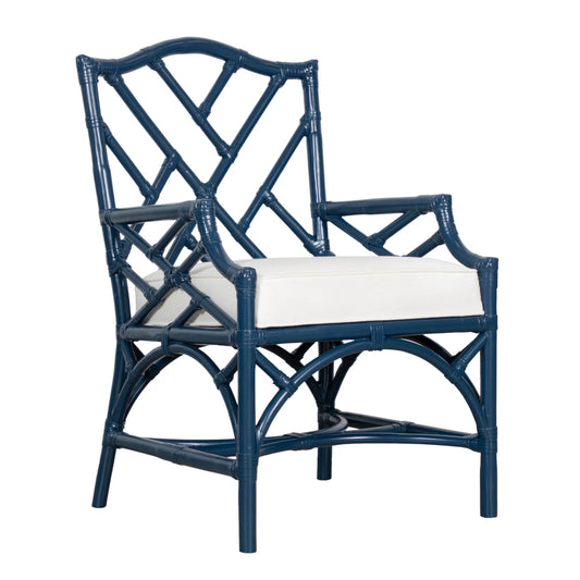 Chippendale Upholstered Dining Armchair